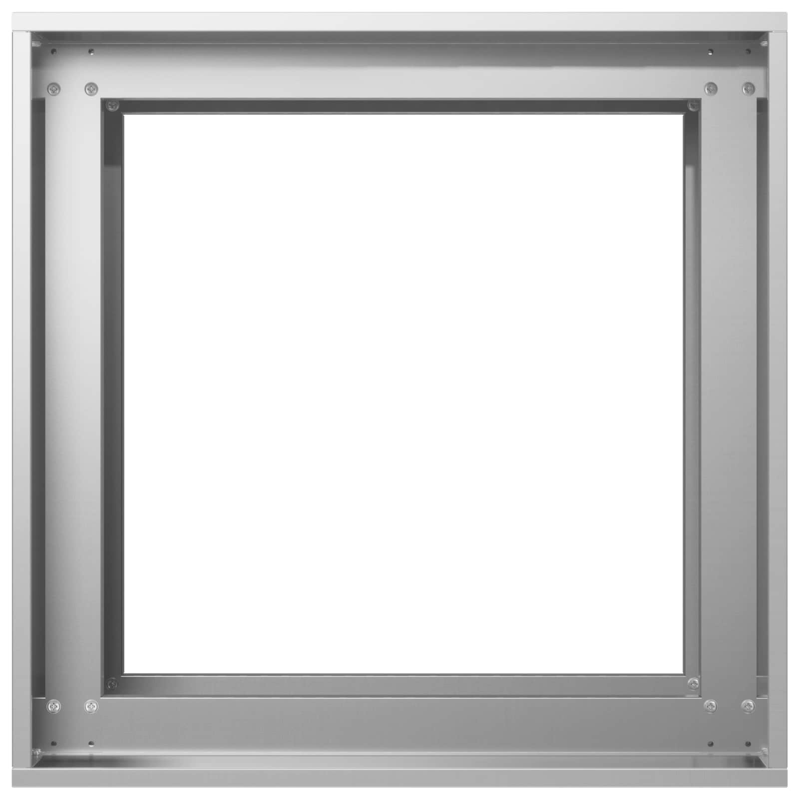Vrtna saksija Srebrna 40 x 40 x 60 cm Pocinčani čelik