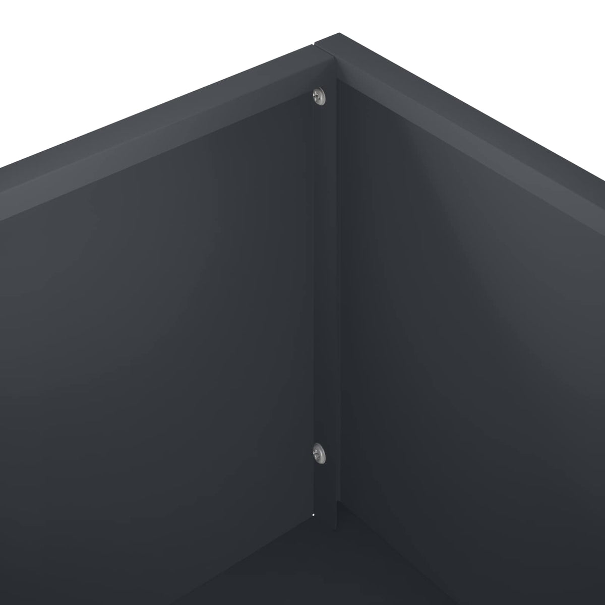 Vrtna saksija Antracit 80 x 40 x 60 cm Čelična vrata