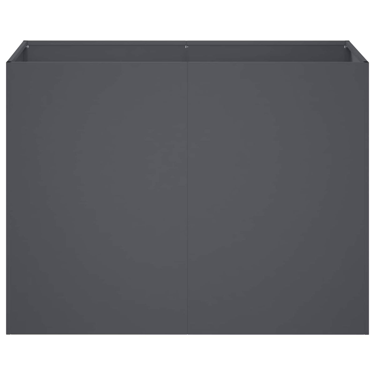 Vrtna saksija Antracit 80 x 40 x 60 cm Čelična vrata