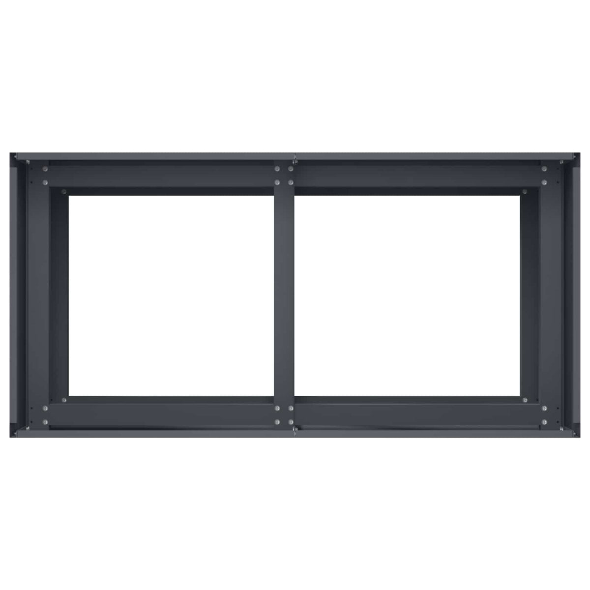 Vrtna saksija Antracit 80 x 40 x 60 cm Čelična vrata