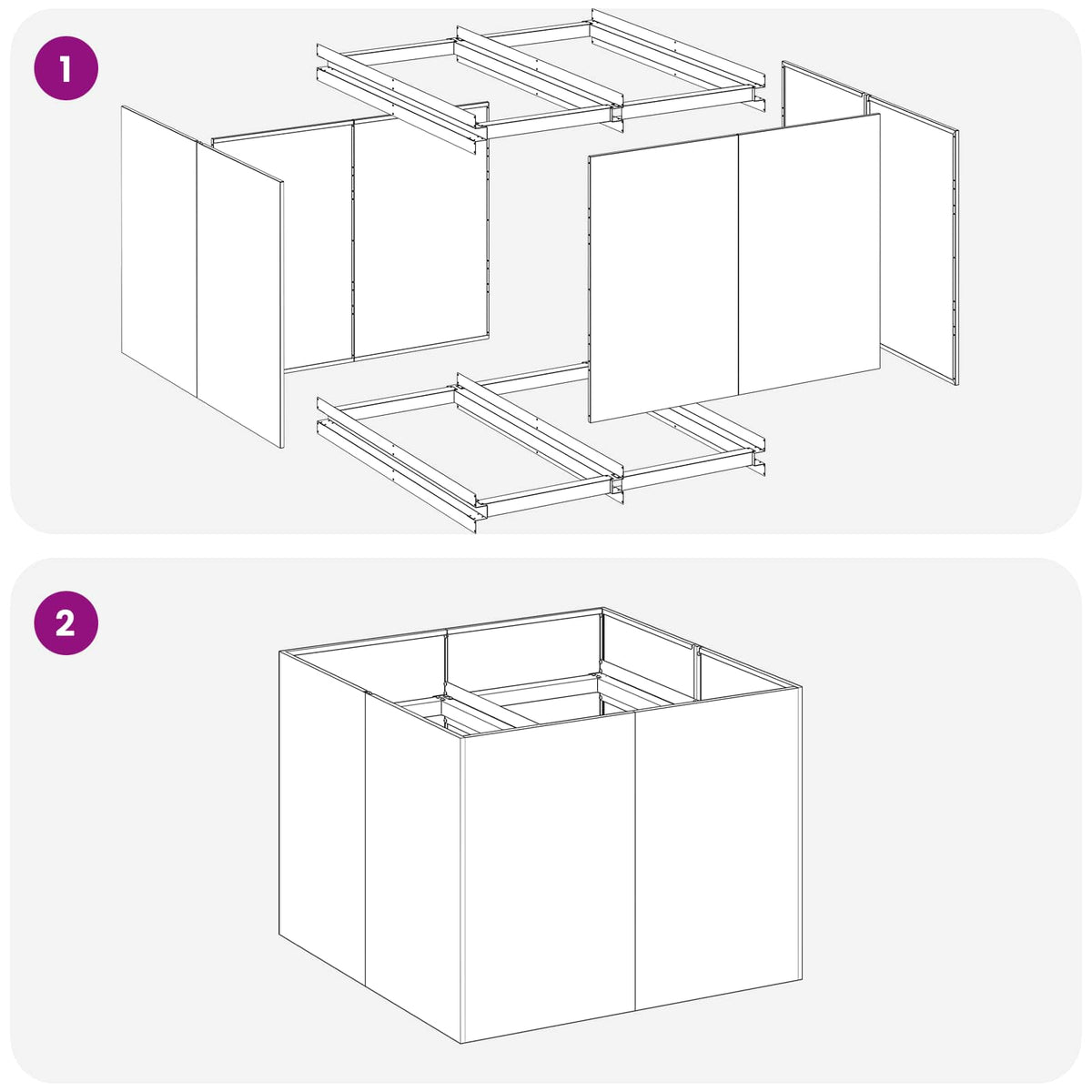 Vrtna saksija Antracit 80 x 80 x 60 cm Čelična vrata