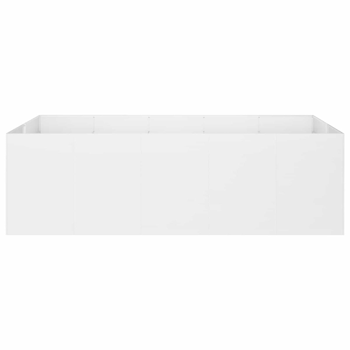 Vrtna saksija Bijela 200 x 80 x 60 cm Čelična vrata