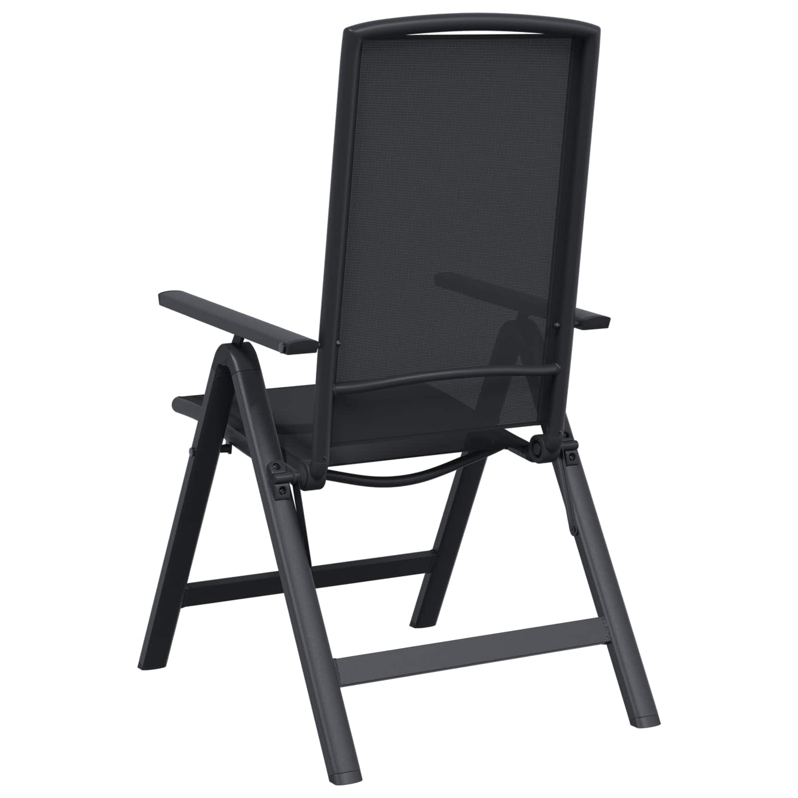 Ležaljke u vrtu 2 pcs Crna 58 x 71 x 112 cm Tekstilen