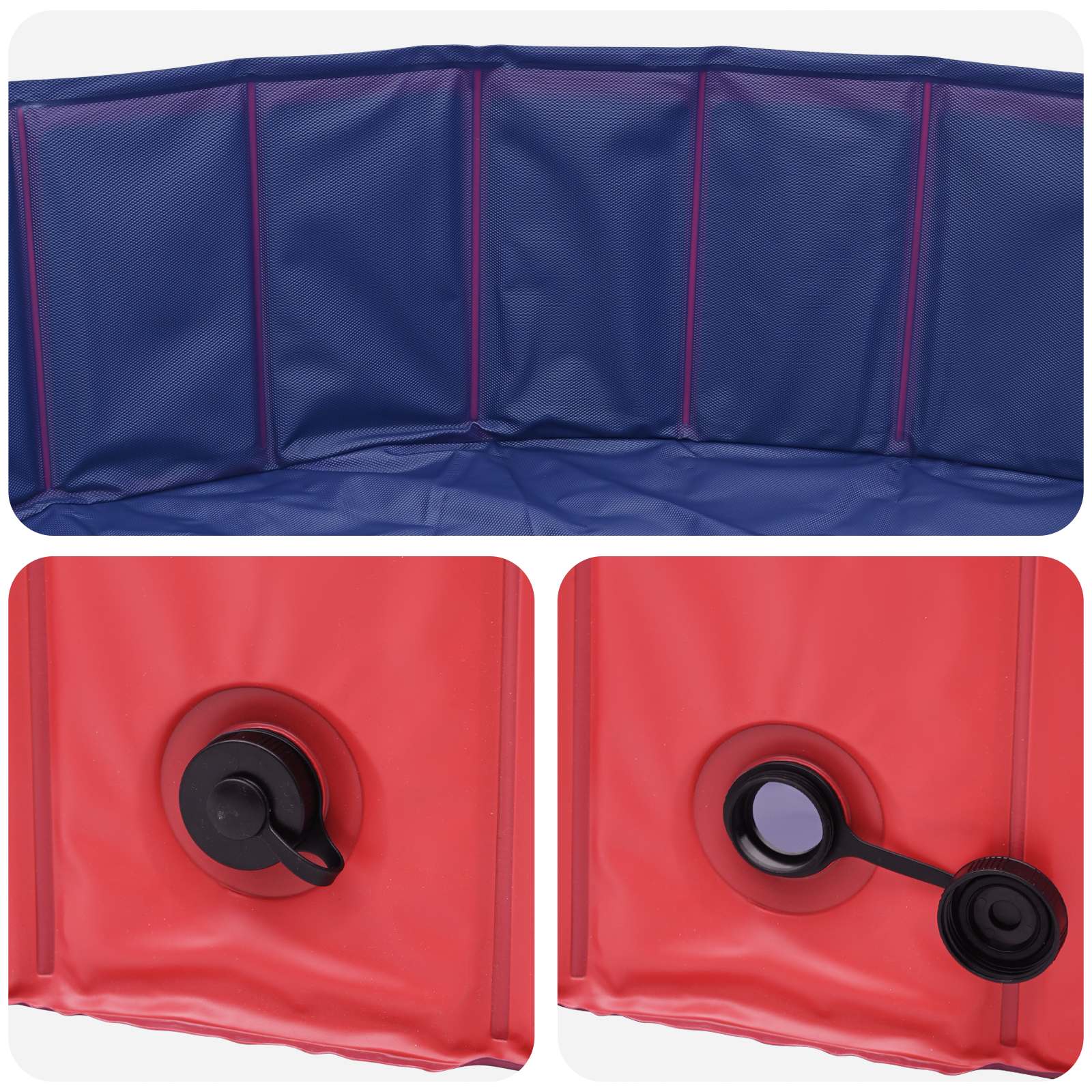 Bazen za pse Crvena Ø200 x 30 cm Debeli PVC