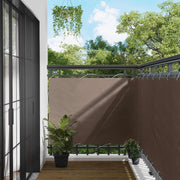 Balcony ekran Sivo-smeđa 110 x 800 cm Oxford tkanina