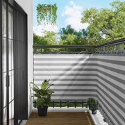 Balcony ekran Svijetlo siva i bijela. 120 x 1000 cm