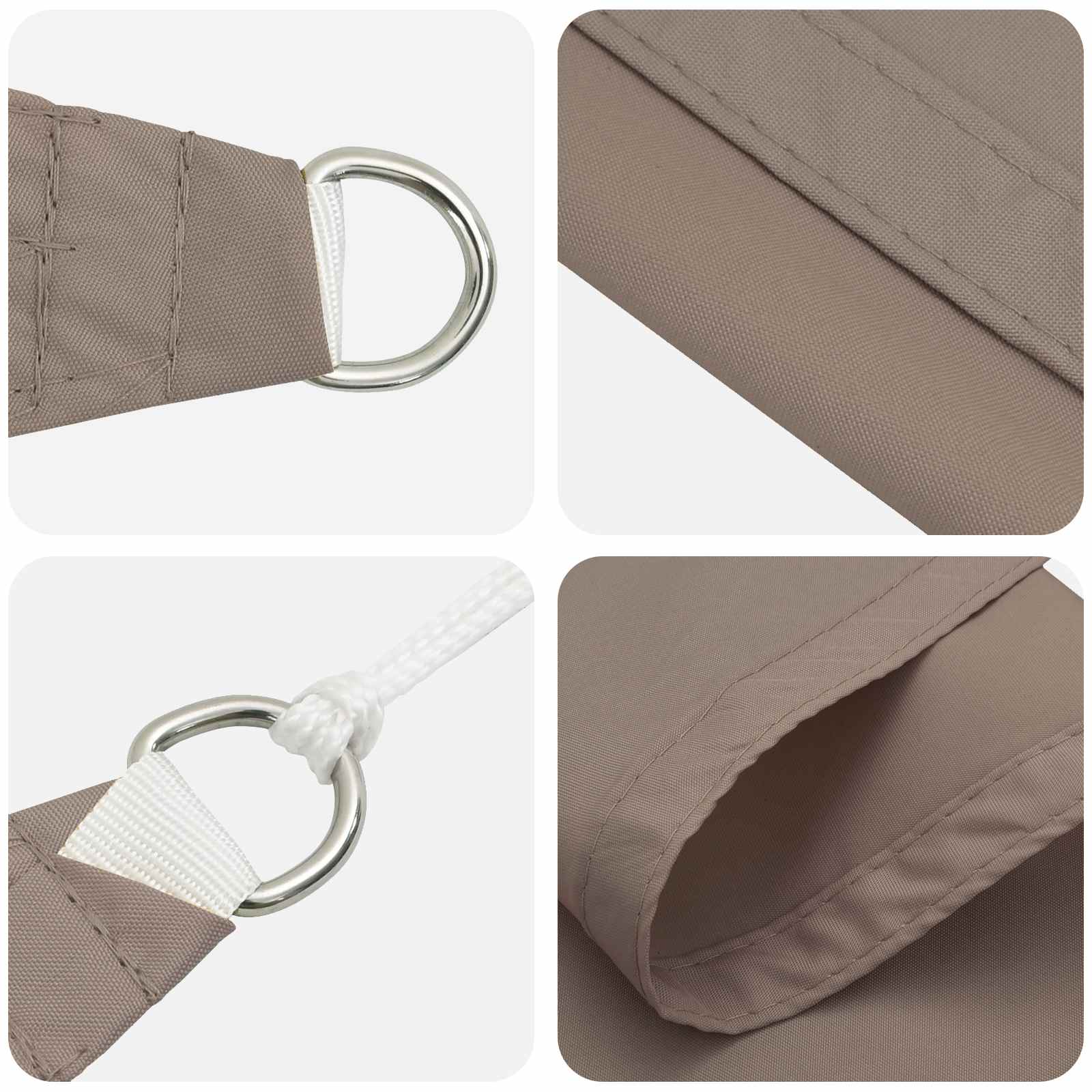 Jedro za sunce Sivosmeđa 6 x 2,5 m 100% poliester Oxford