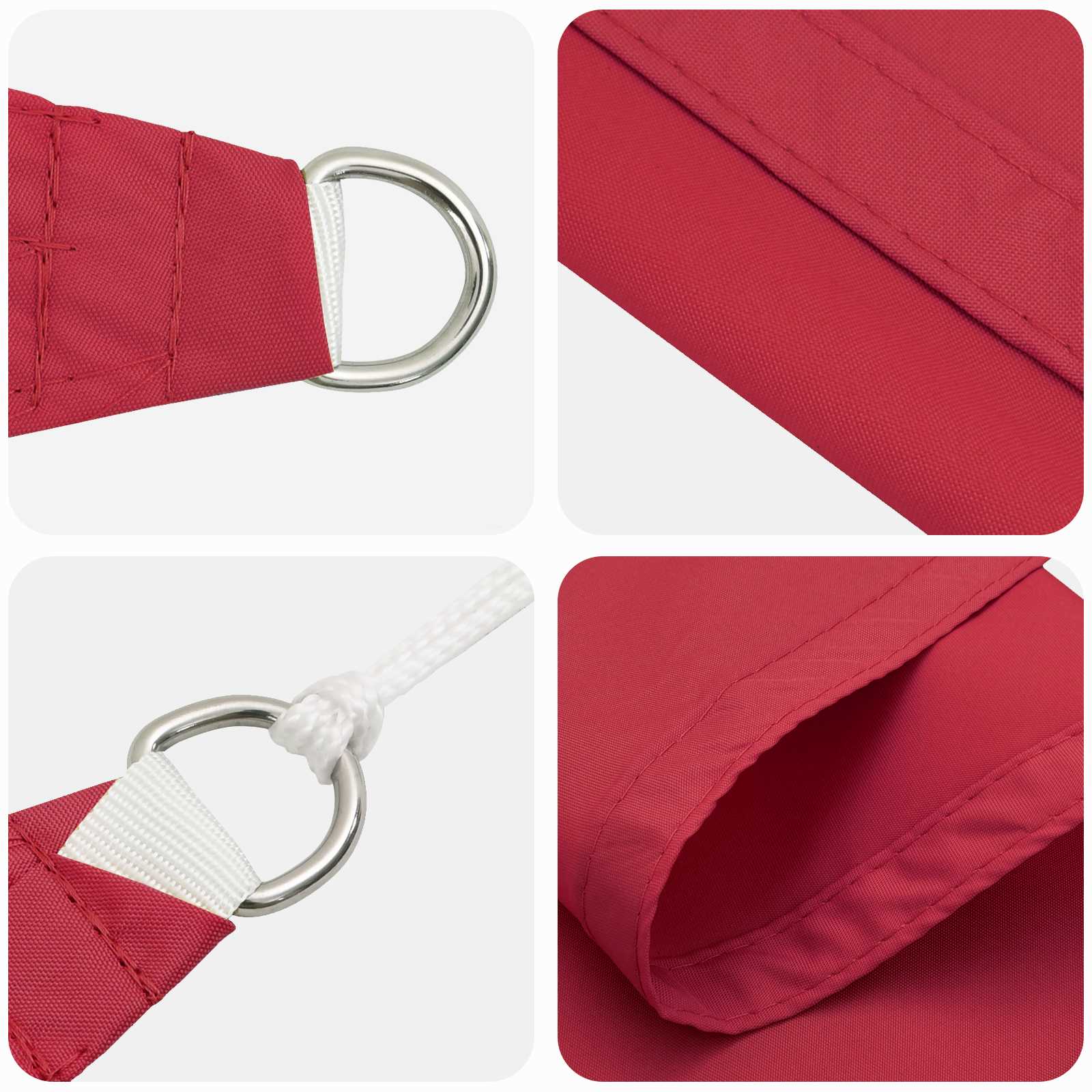 Jedro za sunce Crvena 6 x 2,5 m 100% poliester Oxford