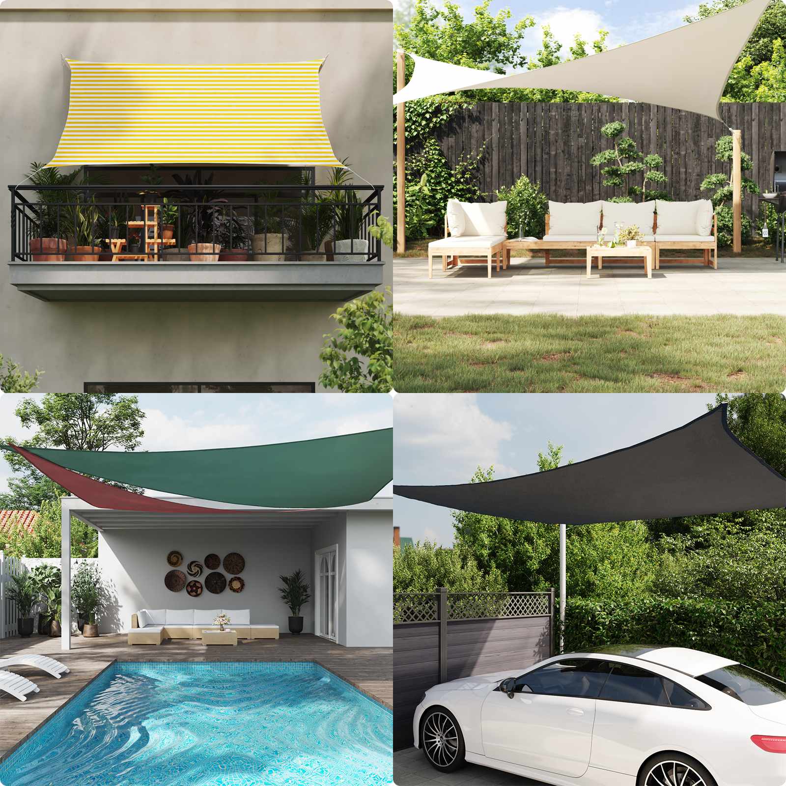 Jedro za sunce 4,5 x 2,5 m 100% poliester Oxford Pravokutni