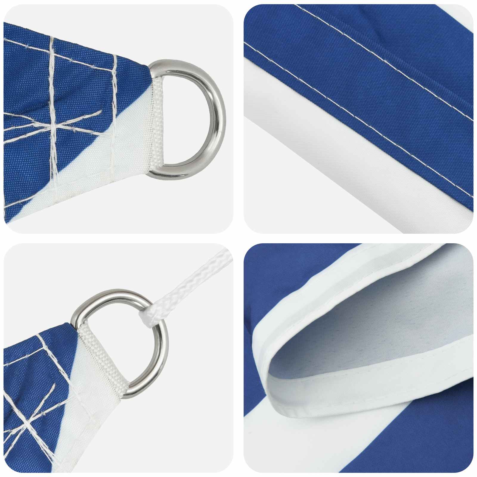 Jedro za sunce Plava i bijela 6 x 3 m 100% poliester Oxford