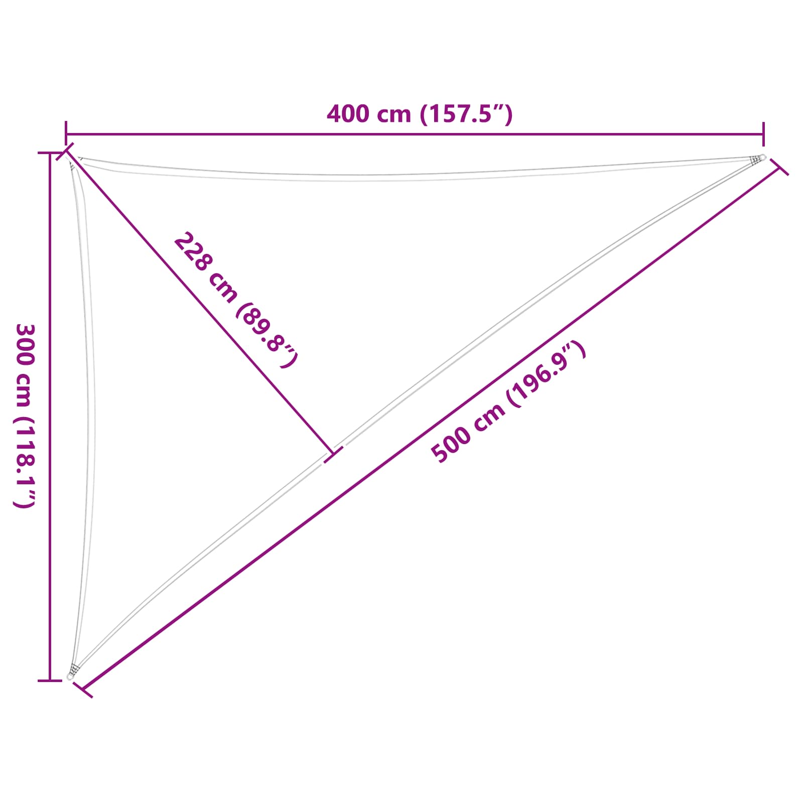 Jedro za sunce Svijetlo siva i bijela. 3 x 4 x 5 m