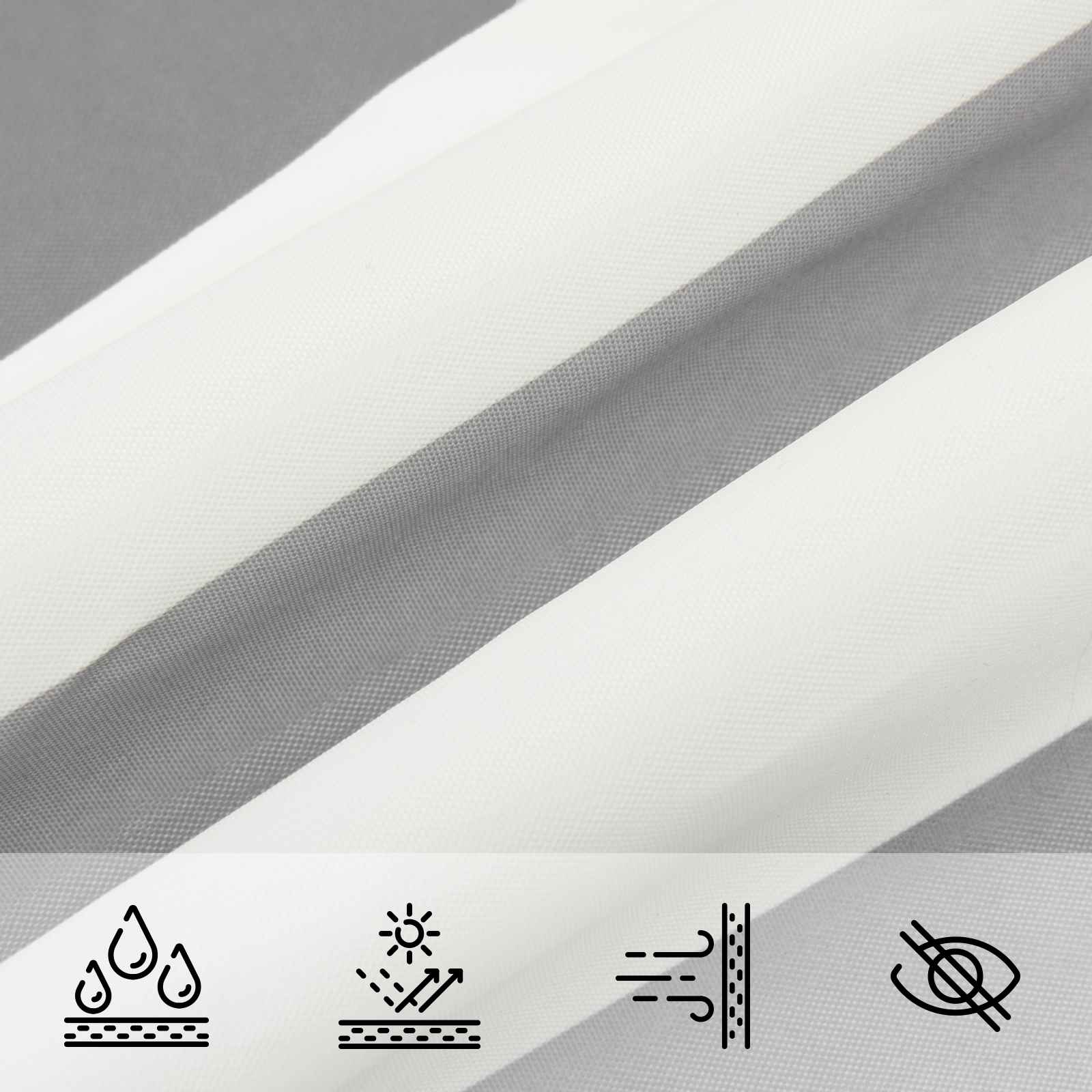 Jedro za sunce Svijetlo siva i bijela. 5 x 5 x 6 m
