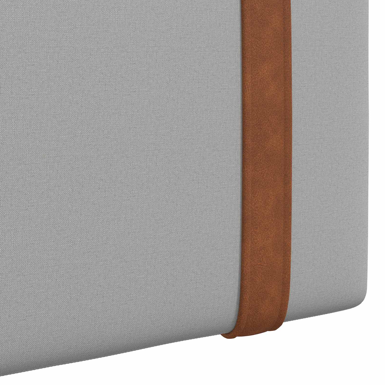Držeće uzglavlje Zidne Oblačnosiva 130 x 55 x 5 cm Antikni PU