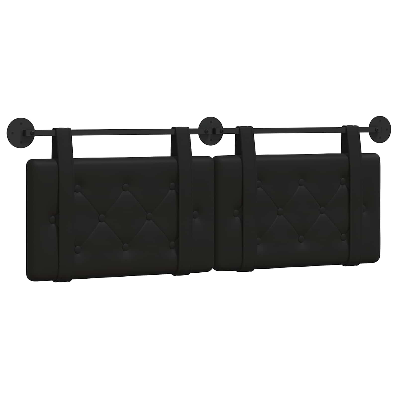 Viseće uzglavlje kreveta Crna Umjetna koža