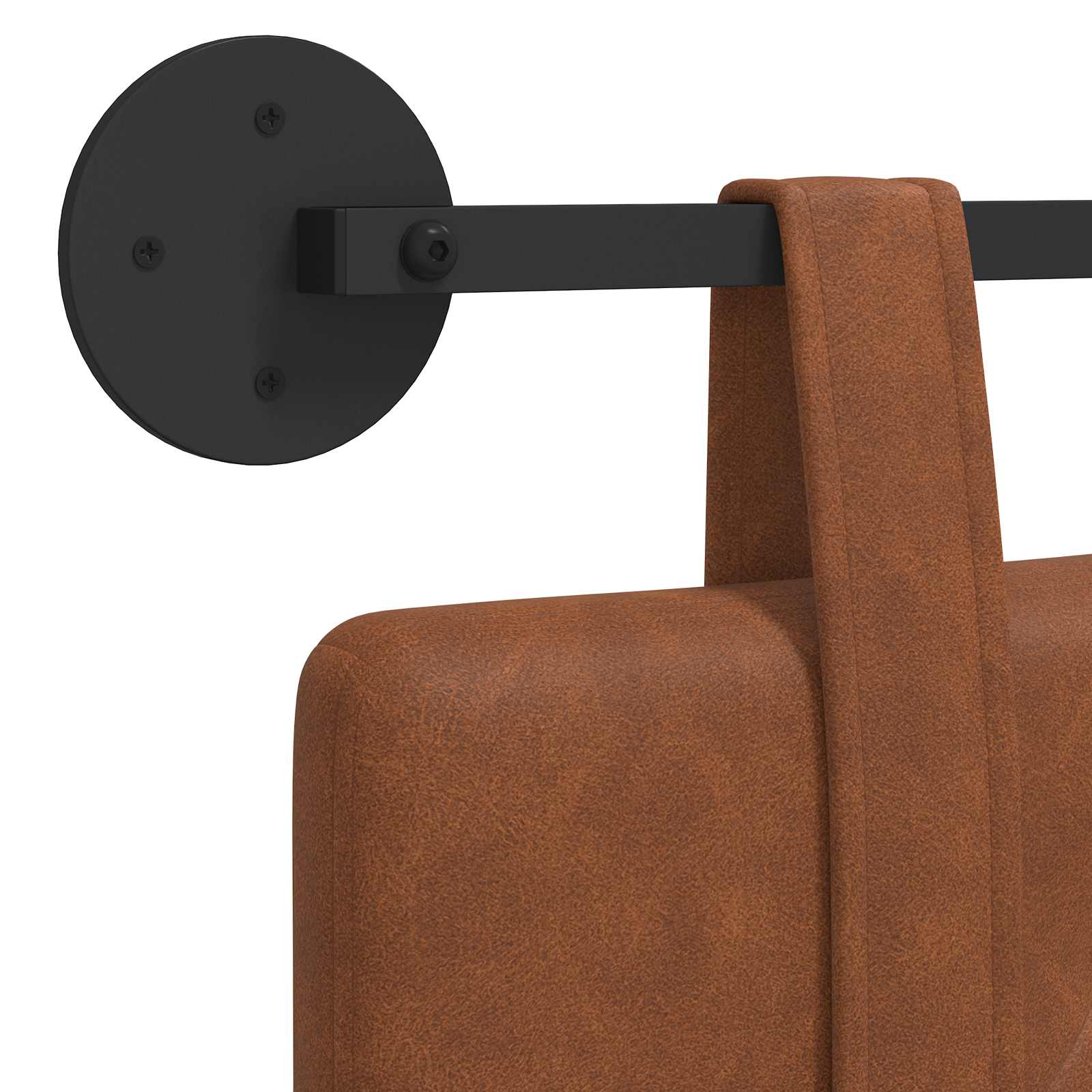Viseće uzglavlje kreveta Smeđa Antikni PU