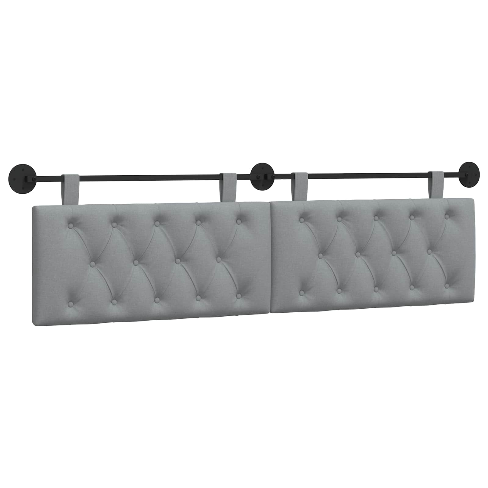 Viseće uzglavlje kreveta Svjetlosiva Tkanina