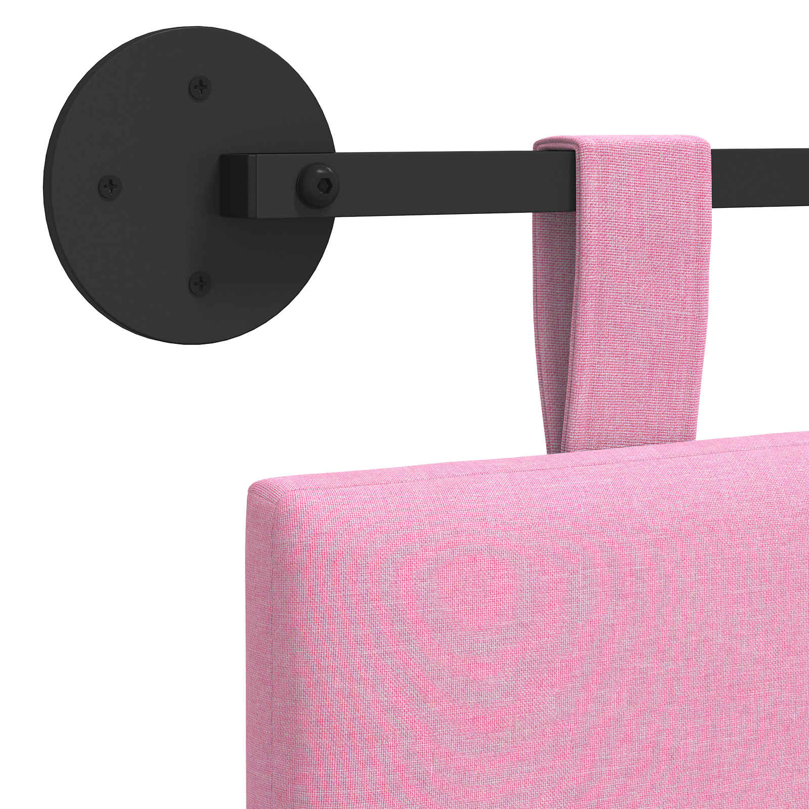 Viseće uzglavlje kreveta Ružičasta tkanina