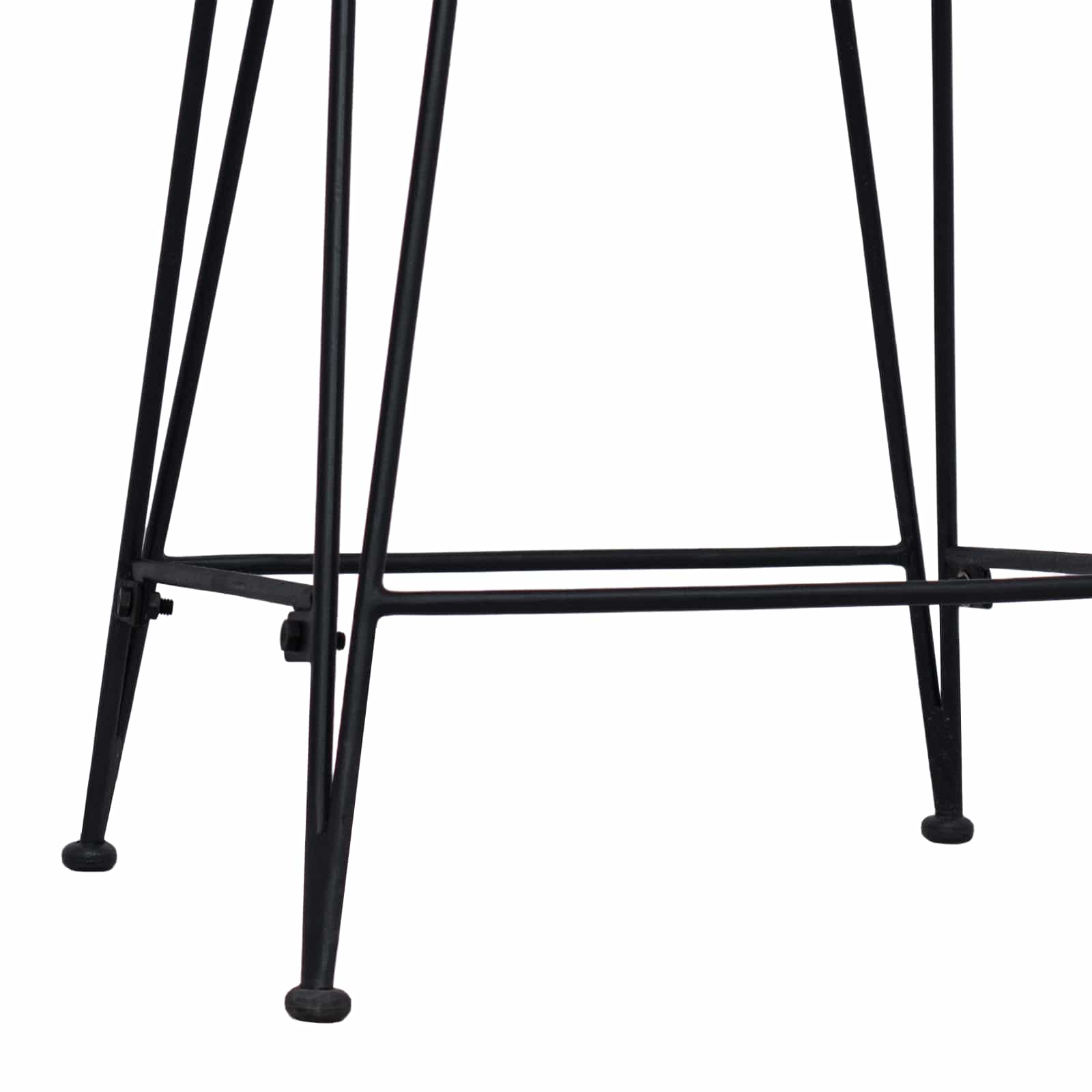 Barska stolica 2 pcs Crna 44 x 45 x 76 cm Ratan i Čelik