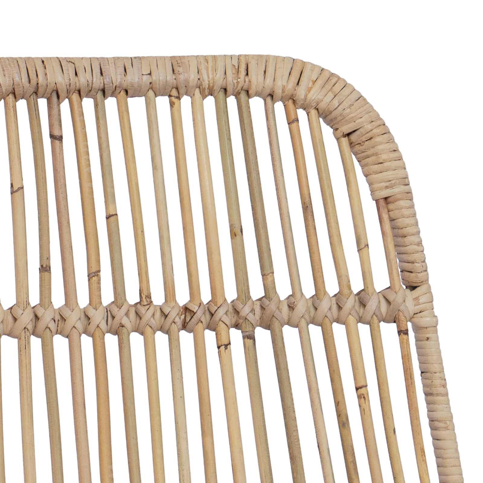 Barska stolica 2 pcs Prirodna 44 x 55 x 109 cm Ratan i Čelik