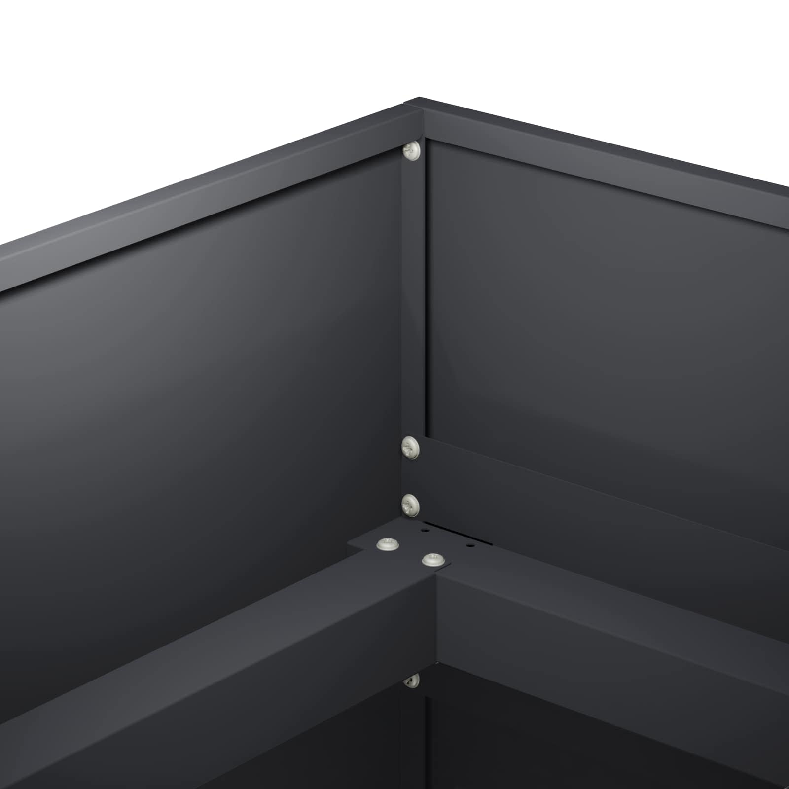Vrtna saksija Antracit 280 x 80 x 60 cm Čelična vrata