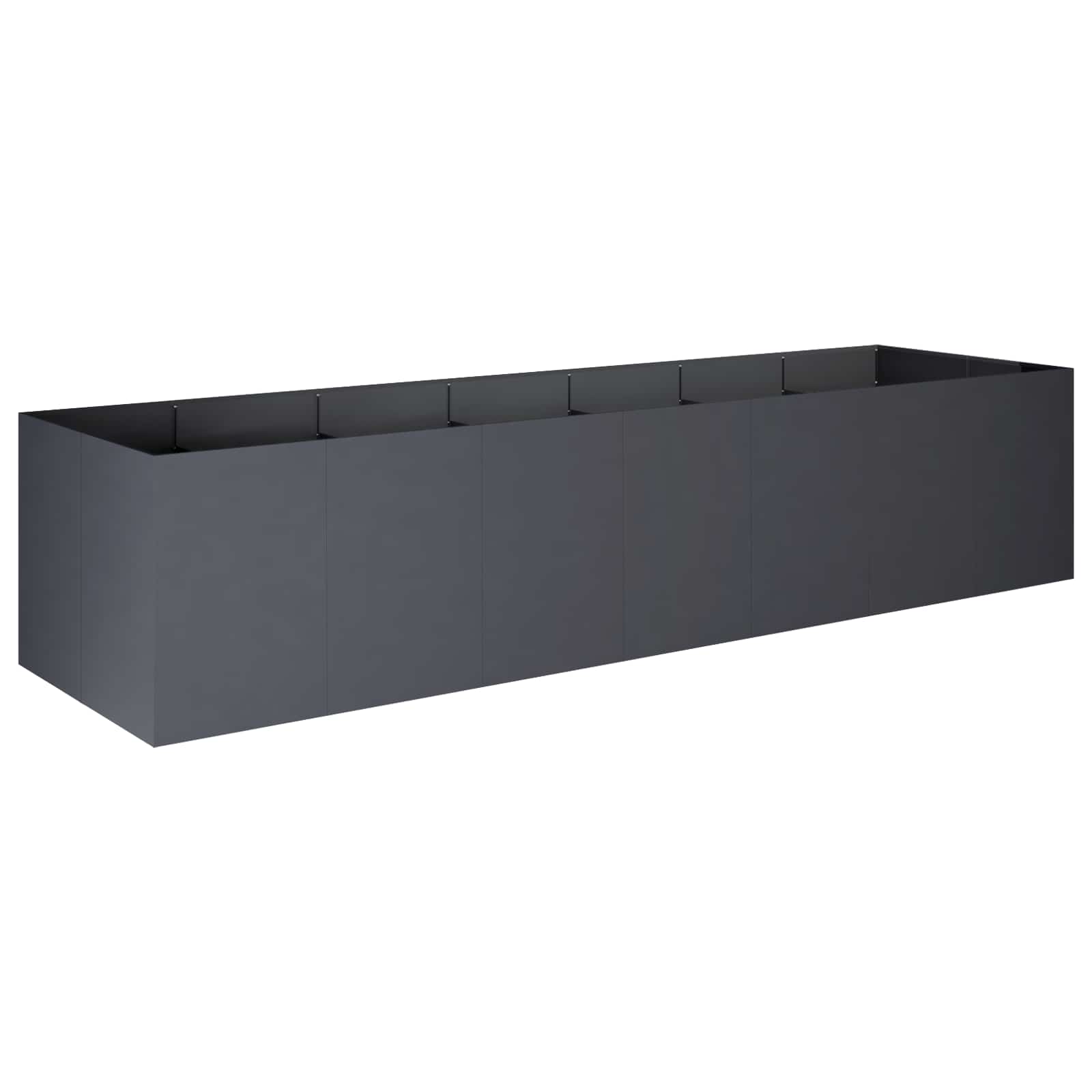Vrtna saksija Antracit 280 x 80 x 60 cm Čelična vrata