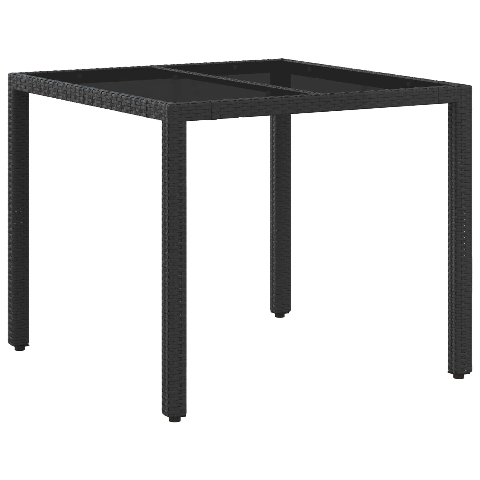 Vanjski set za objedovanje 3 pcs Crna i krem-bijela
