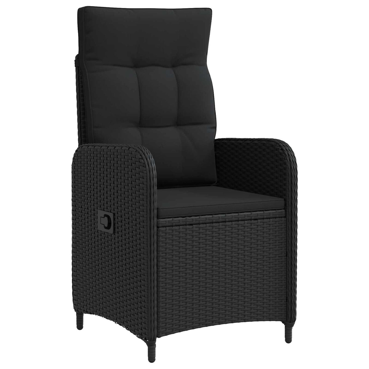 Set lounge namještaja za vrt 2 kom. Crna