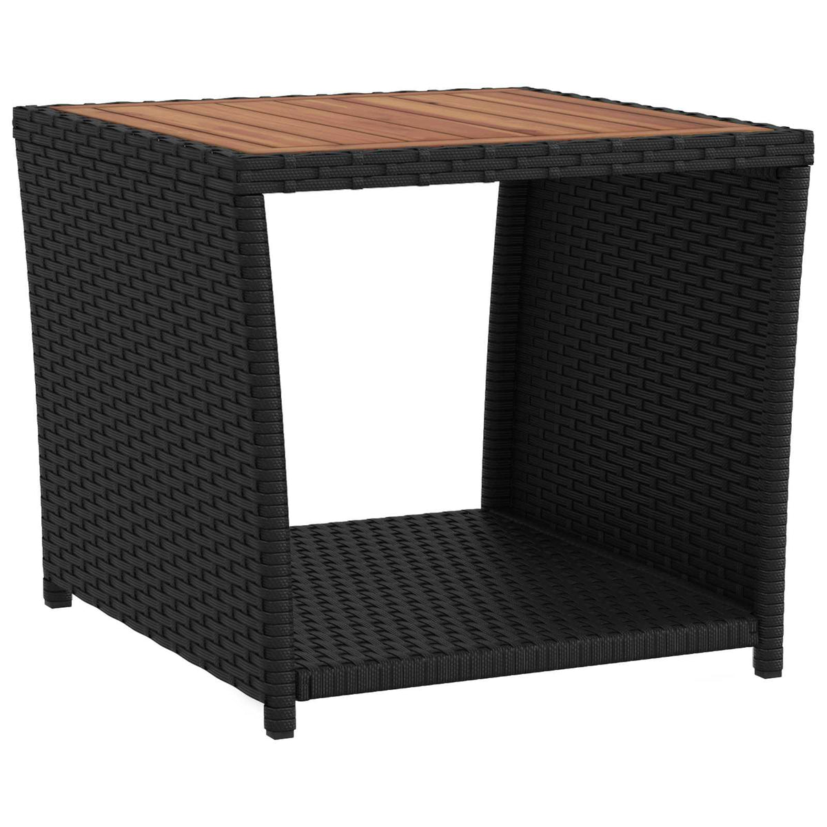 Set lounge namještaja za vrt 3 kom. Crna