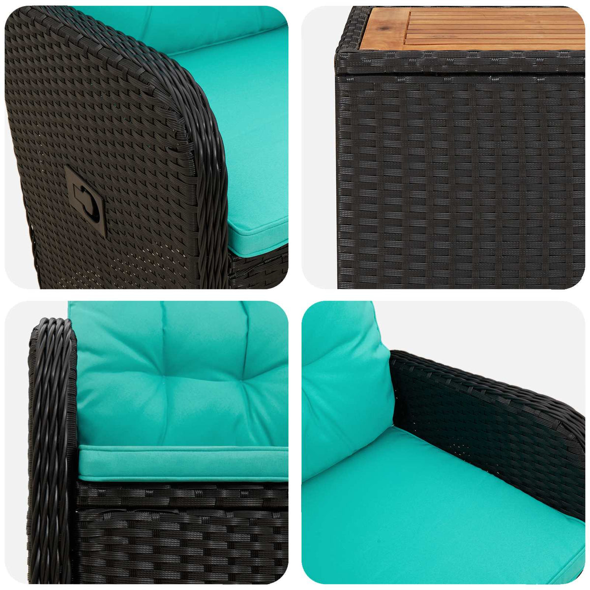 Set lounge namještaja za vrt 2 kom.