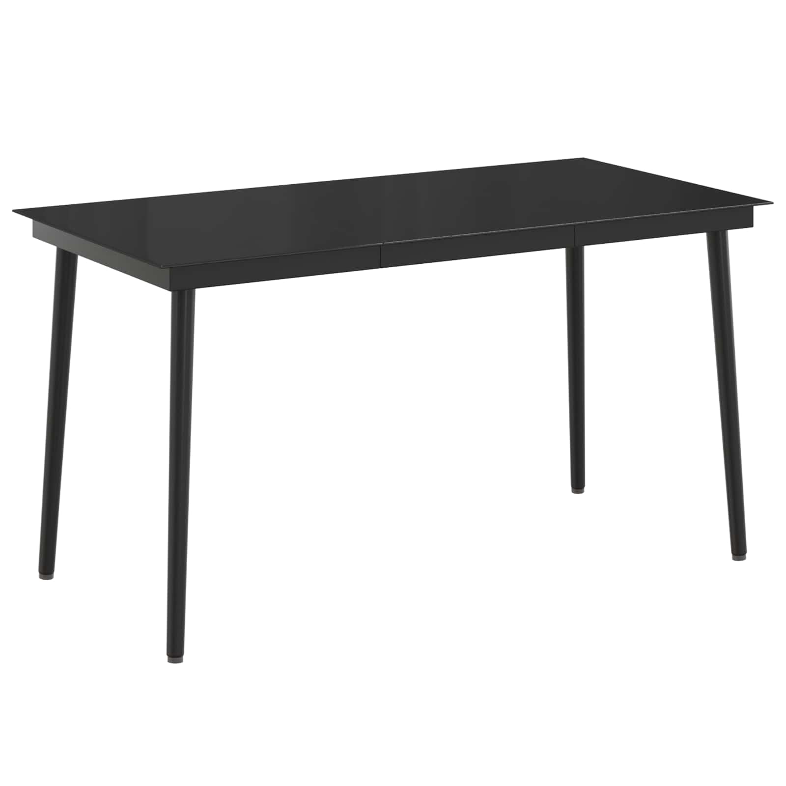 Set stolića za sofu s jastukom s jastukom 5 pcs Crna