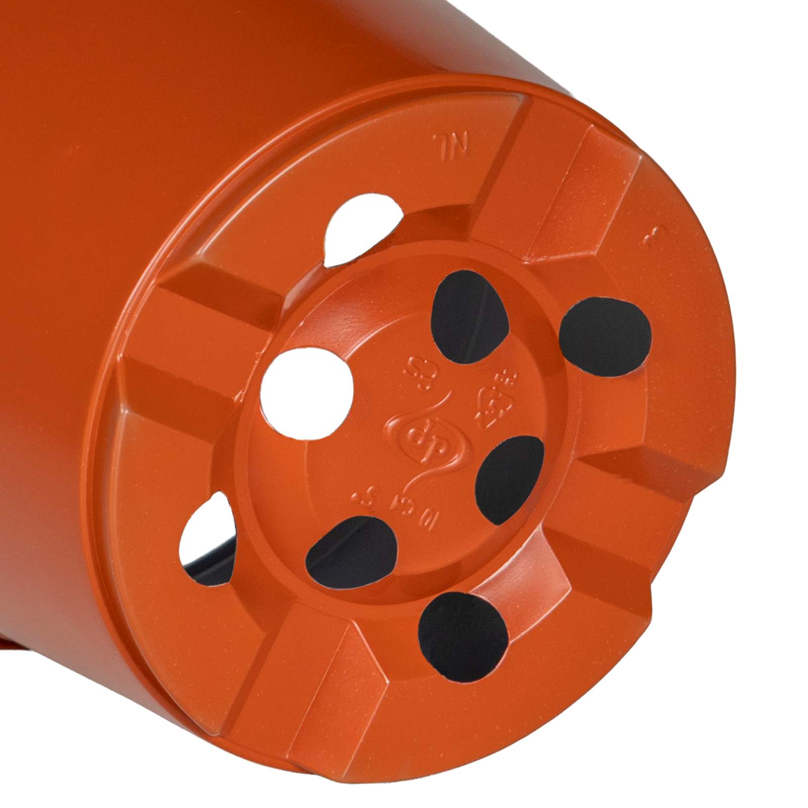 Okrugla saksija za cveće 100 pcs Terakota Ø 10 x 8 cm Plastika