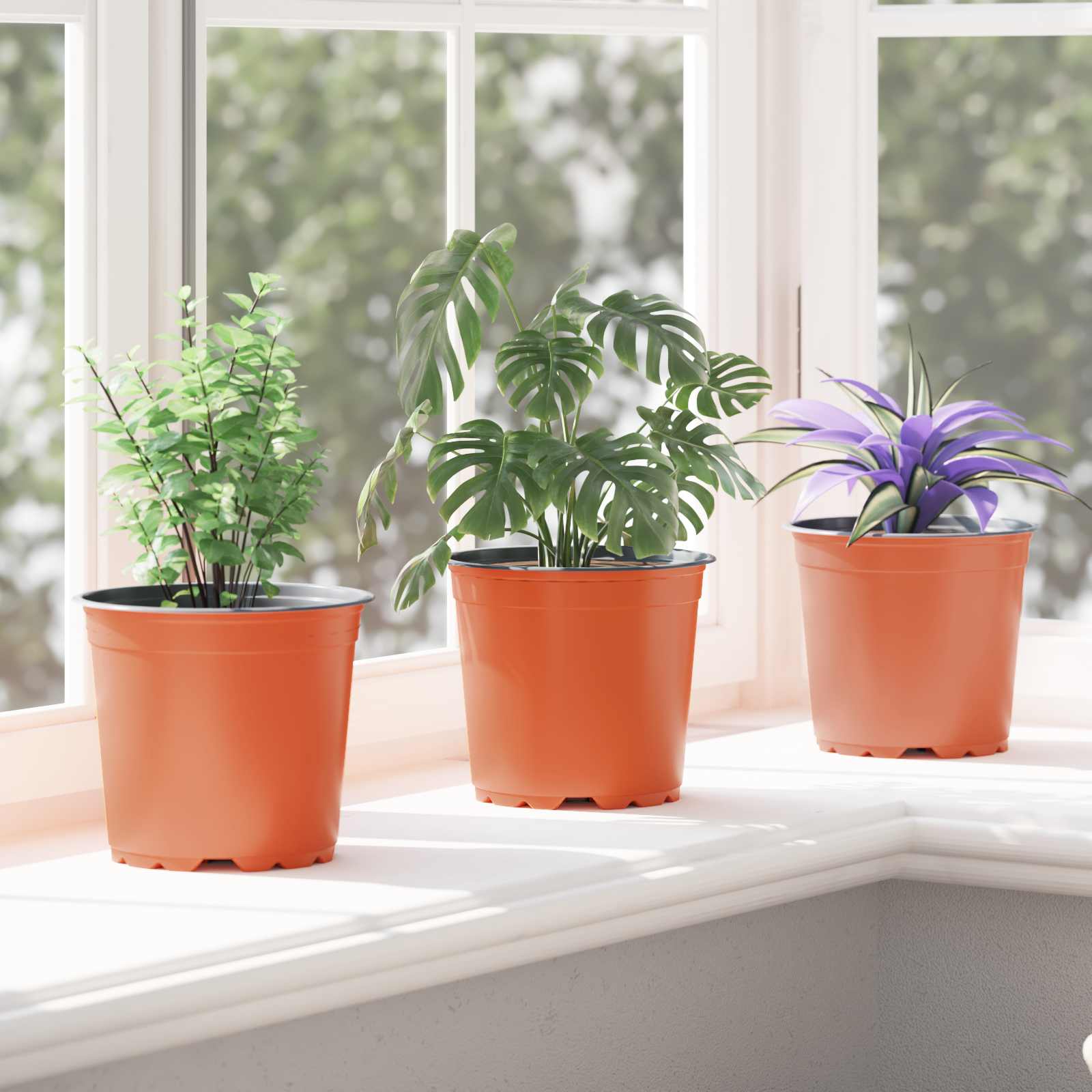 Lonac za cvijeće 100 pcs Terakota Ø 15 x 13 cm Plastika