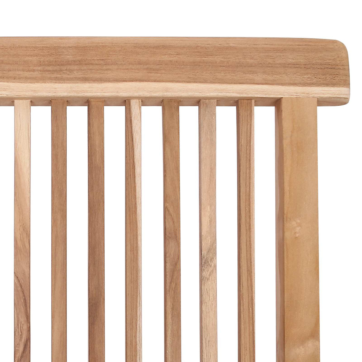 Sklopiva Vrtna Stolica 3 kom. Prirodna Čvrsto teak drvo