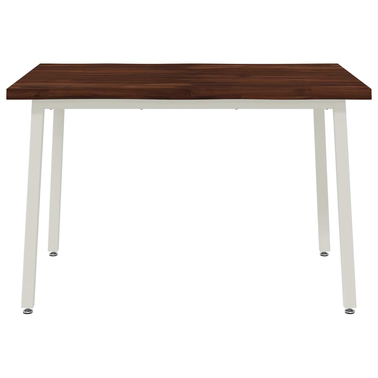 90 x 55 x 75 cm Čvrsto drvo akacije Tamno smeđa i bijela