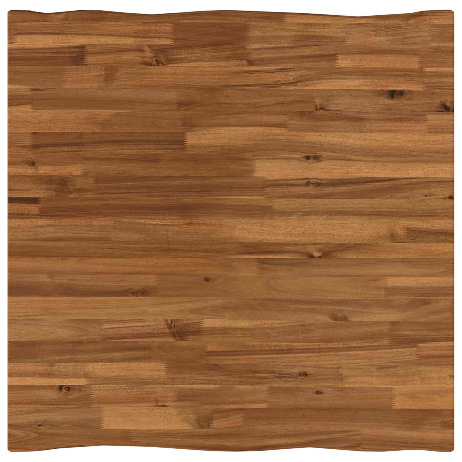 80 x 80 x 75 cm Čvrsto drvo akacije Prirodna i crna Četvrtasti