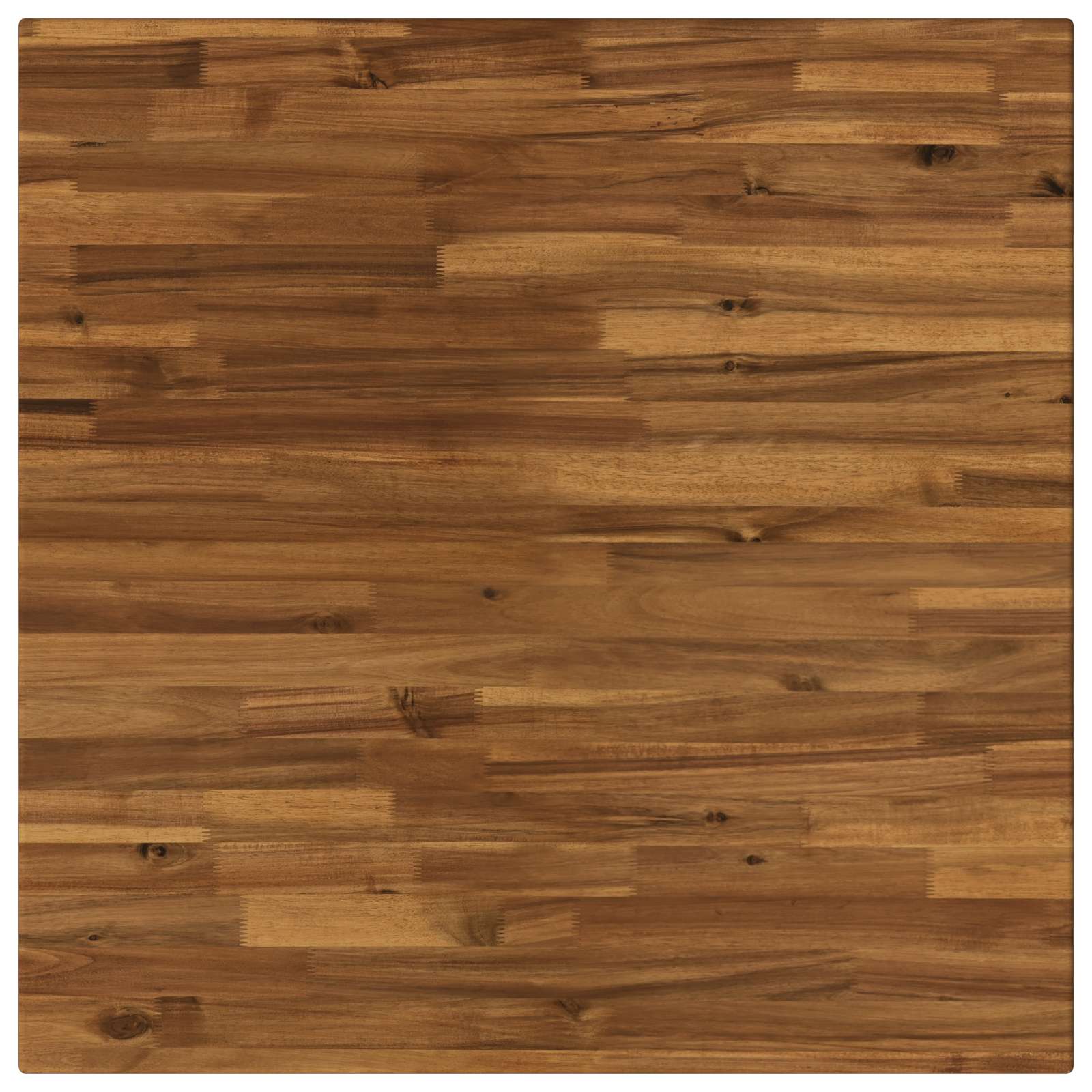 90 x 90 x 75 cm Čvrsto drvo akacije Prirodna i kava Četvrtasti