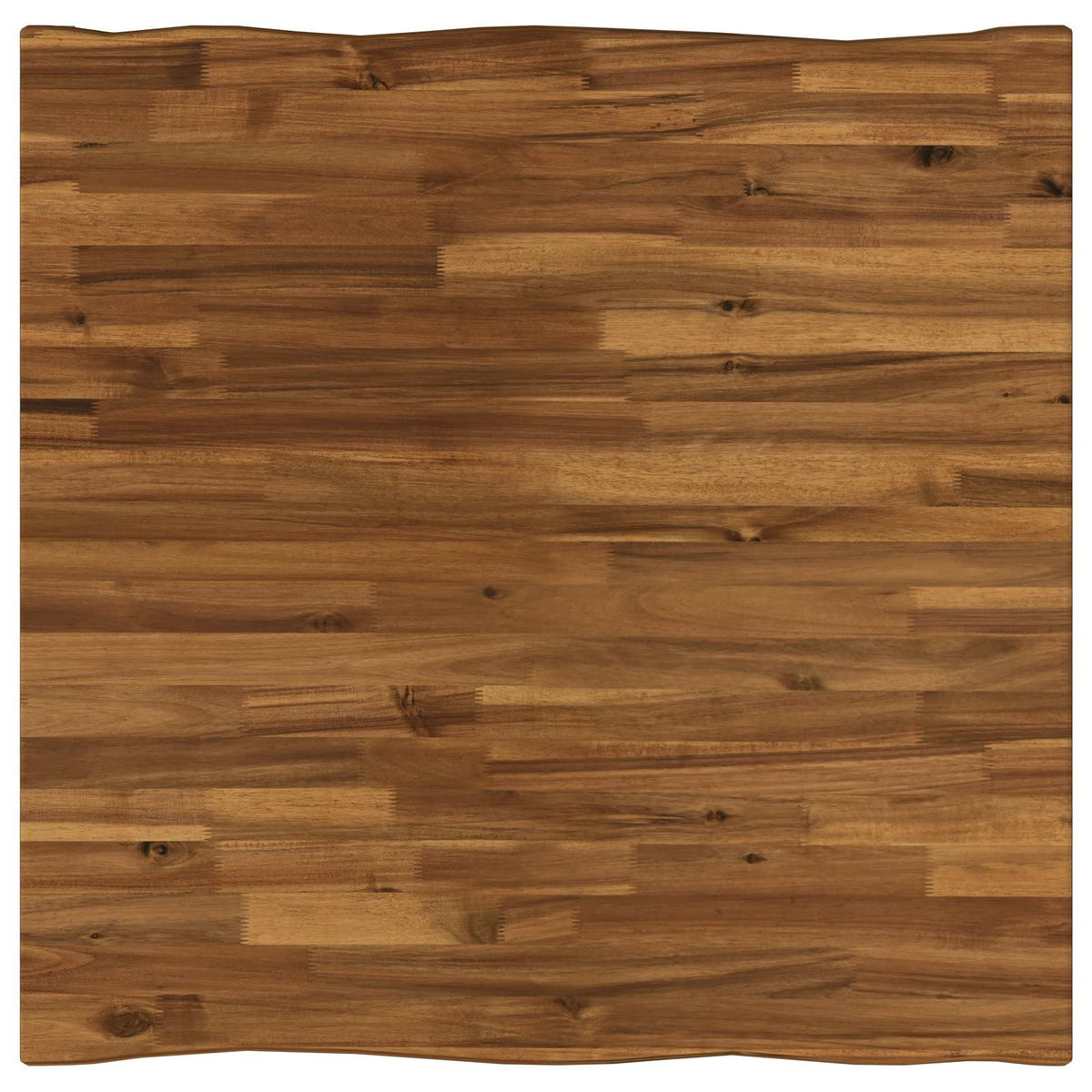 90 x 90 x 75 cm Čvrsto drvo akacije Prirodna i bijela