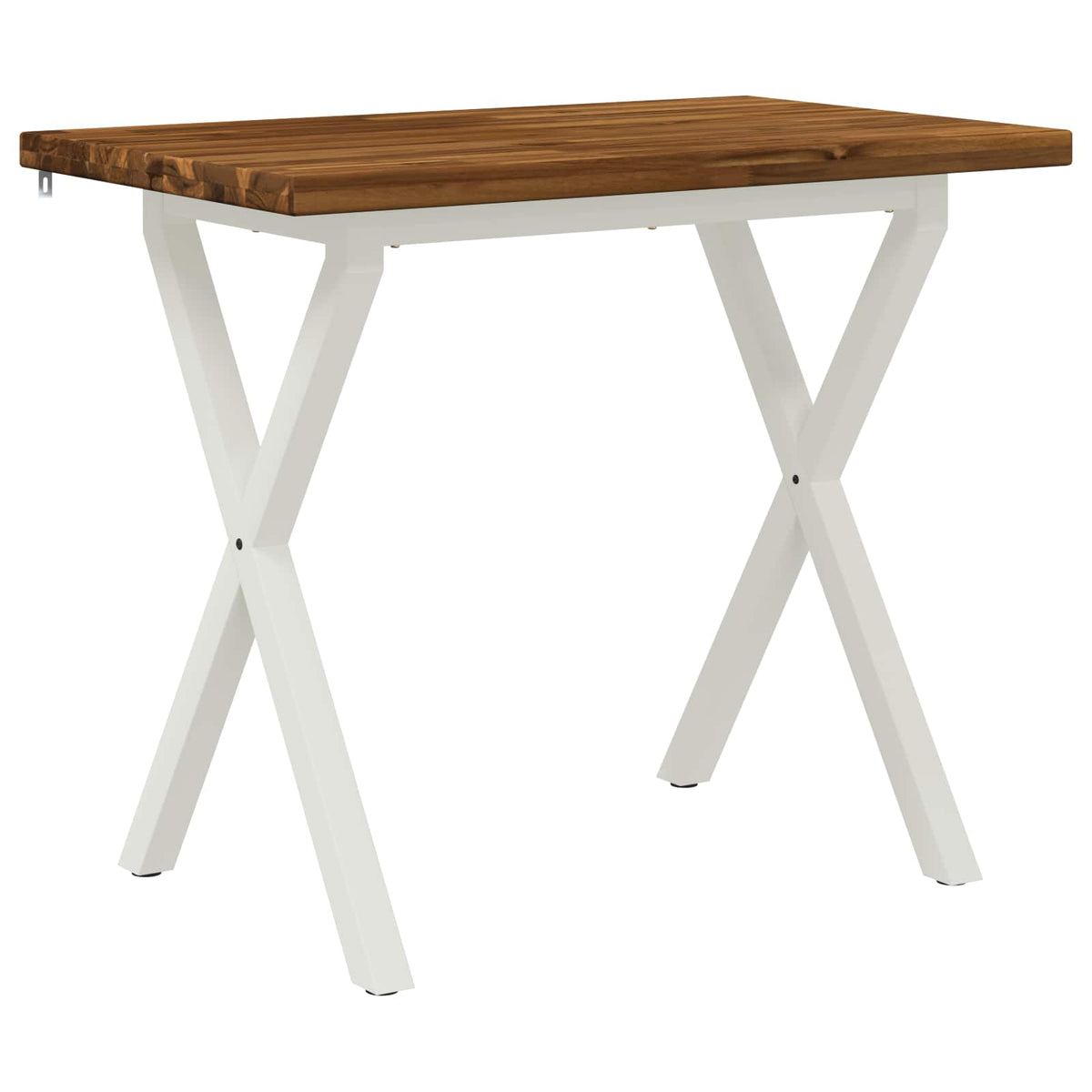 90 x 55 x 75 cm Čvrsto drvo akacije Prirodna i bijela