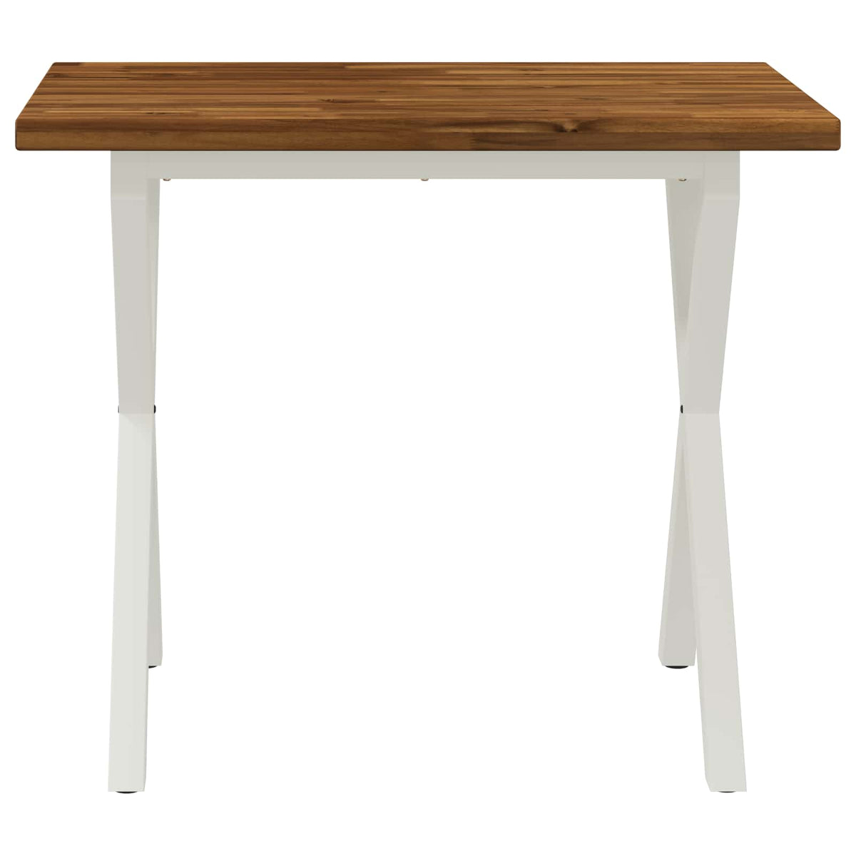 90 x 55 x 75 cm Čvrsto drvo akacije Prirodna i bijela