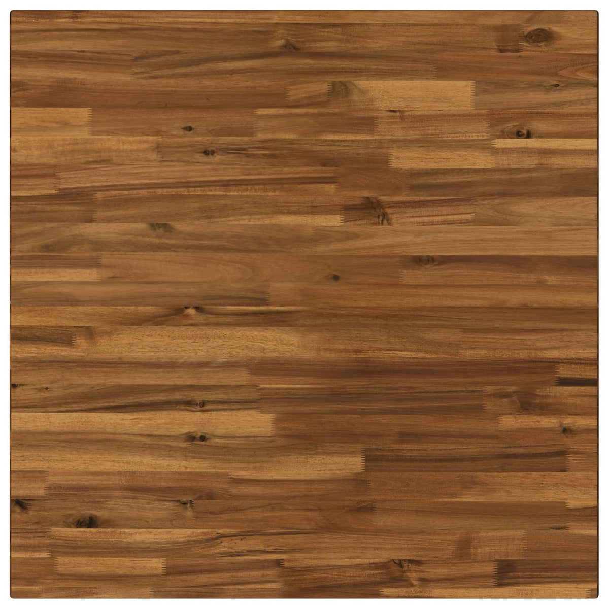 80 x 80 x 75 cm Čvrsto drvo akacije Prirodna i bijela