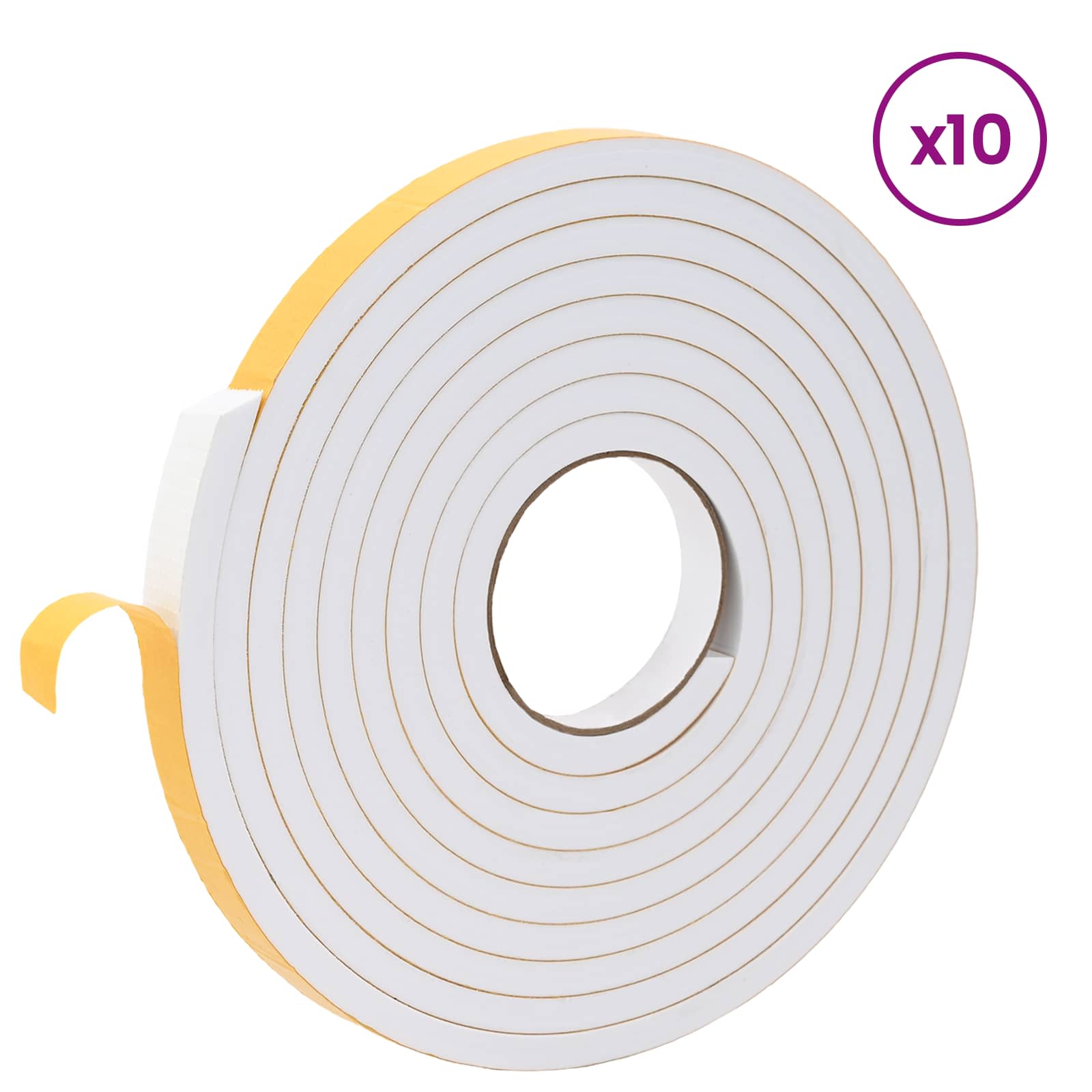 Samoljepljiva pjenasta traka 10 pcs Bijela 15mm x 5m CR pjena