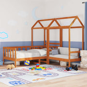 Set Dnevnog Kreveta Vosak Smeđa 90 x 200 cm Masivna borovina