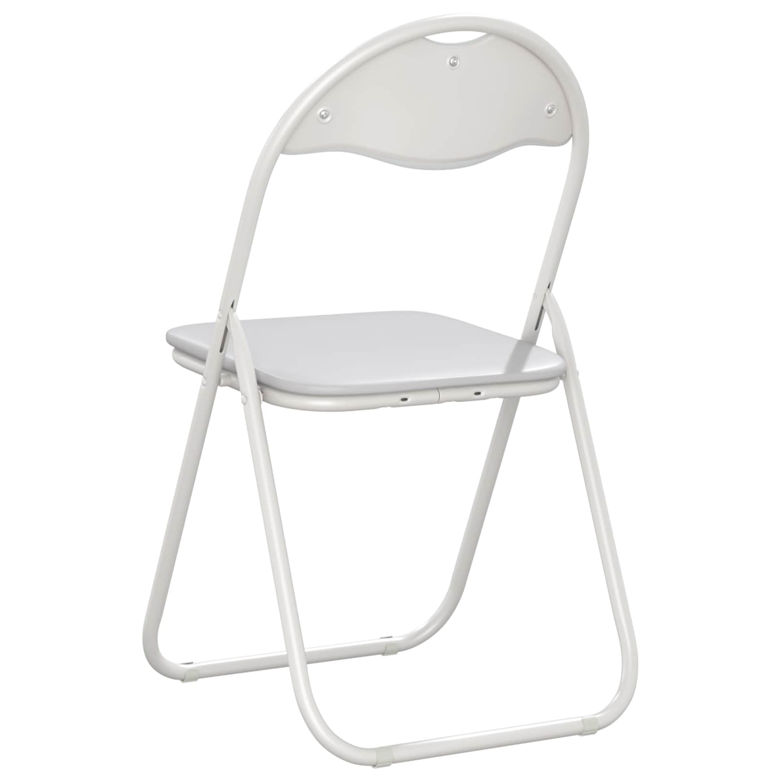 Sklopiva stolica 2 pcs Bijela i siva 48 x 43,5 x 81 cm