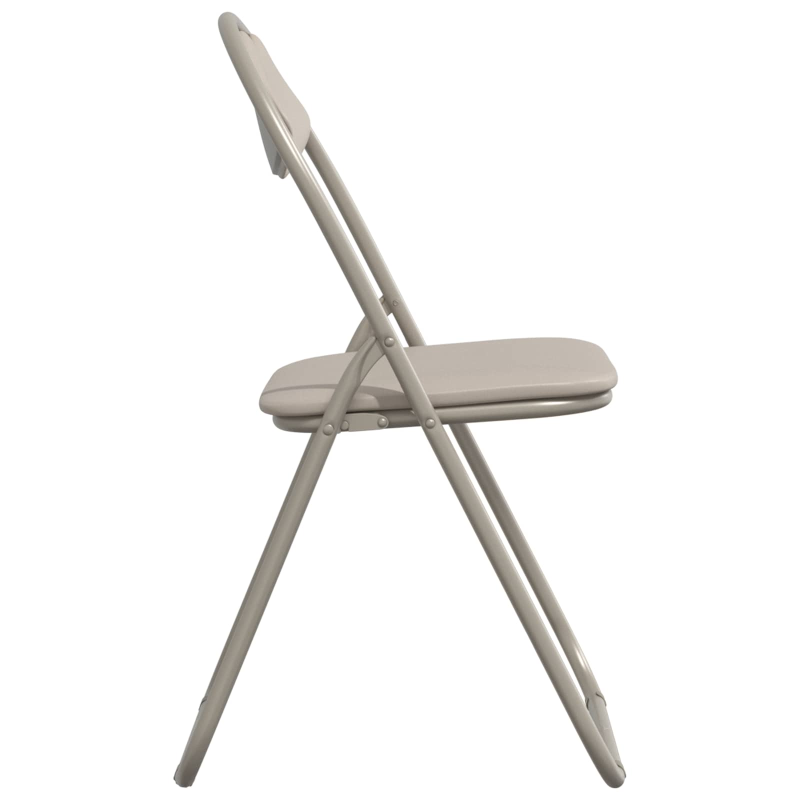 Sklopiva stolica 8 pcs Pijesak 48 x 43,5 x 81 cm Lažna koža