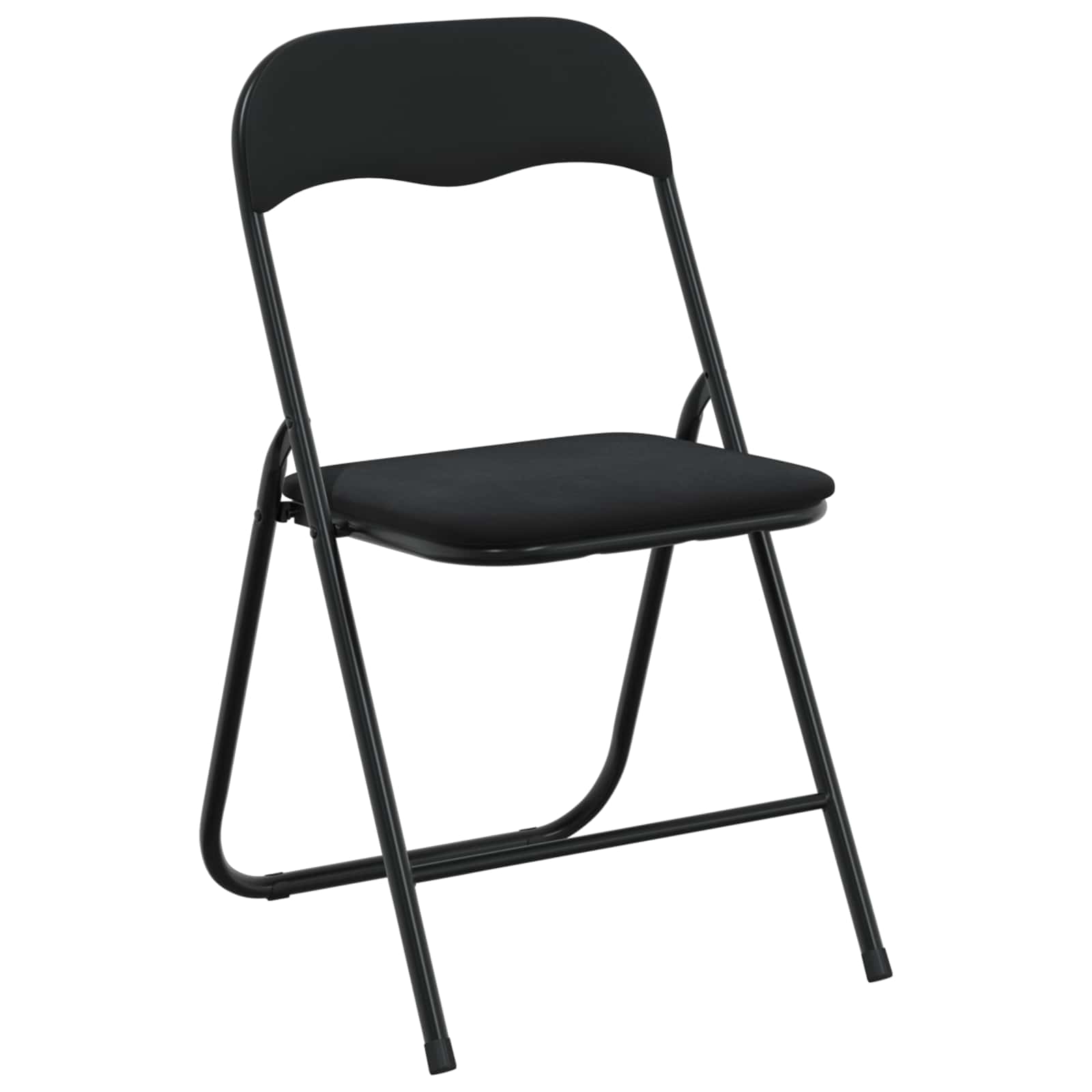 Sklopiva stolica 8 pcs Crna 48 x 44 x 78 cm Baršun