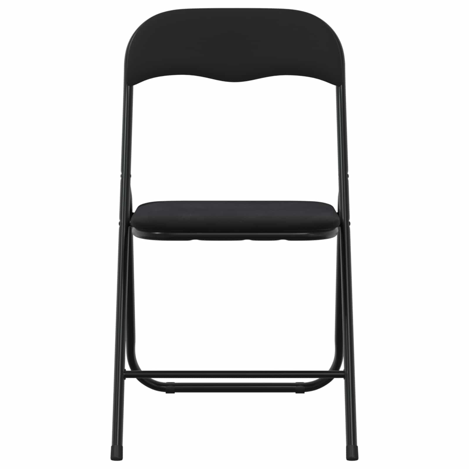 Sklopiva stolica 8 pcs Crna 48 x 44 x 78 cm Baršun