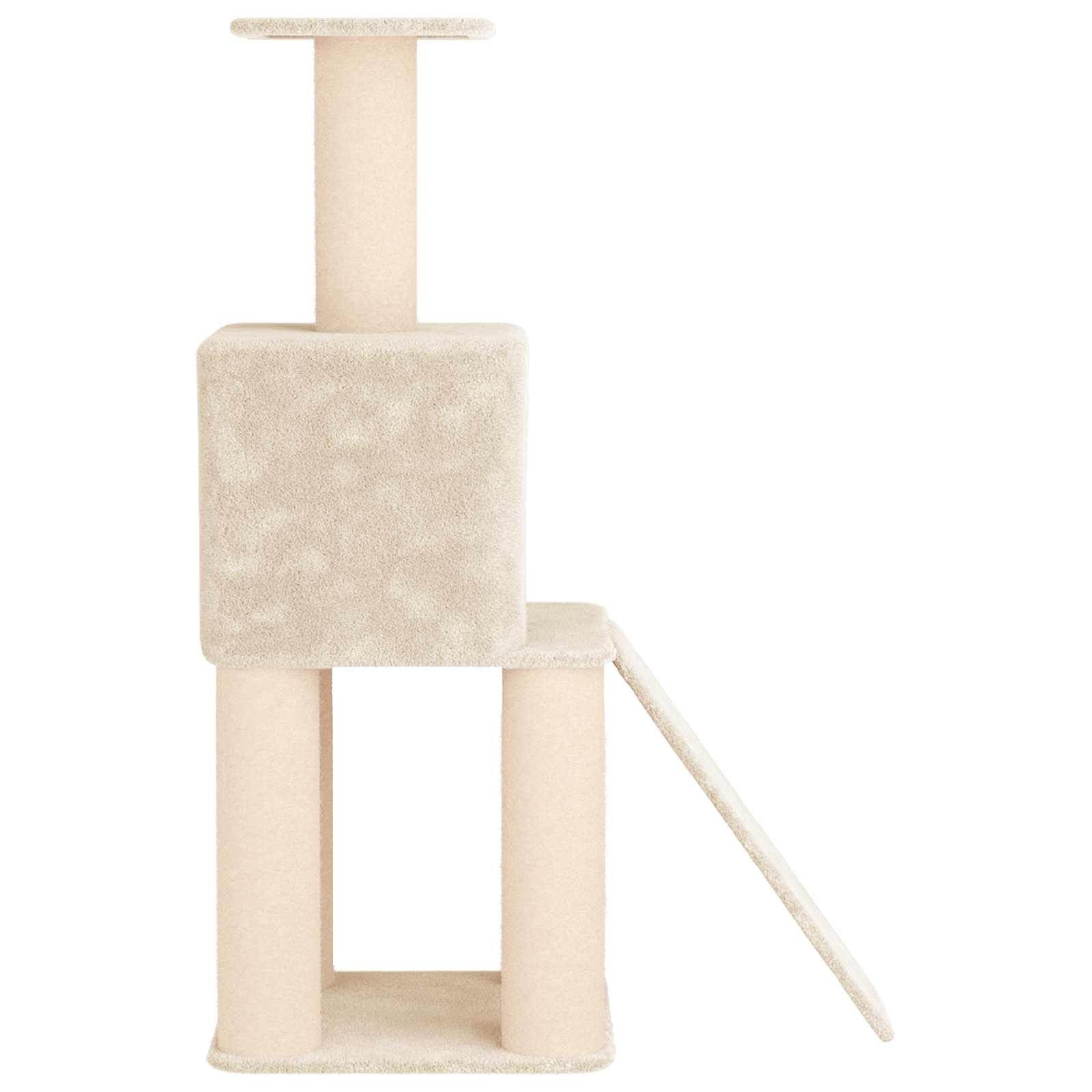 Mačje drvo s sisalnim postoljima za grebanje Krem 146 cm