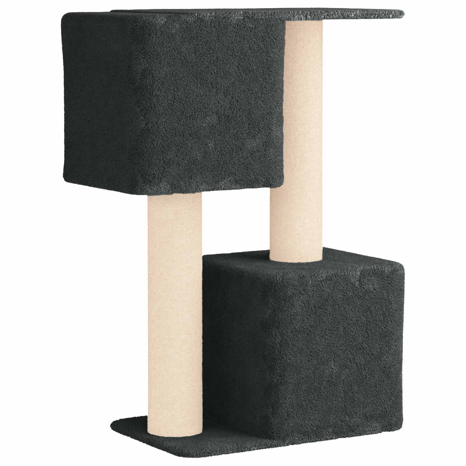 Mačje drvo s sisalnim postoljima za grebanje Tamnosiva 114 cm