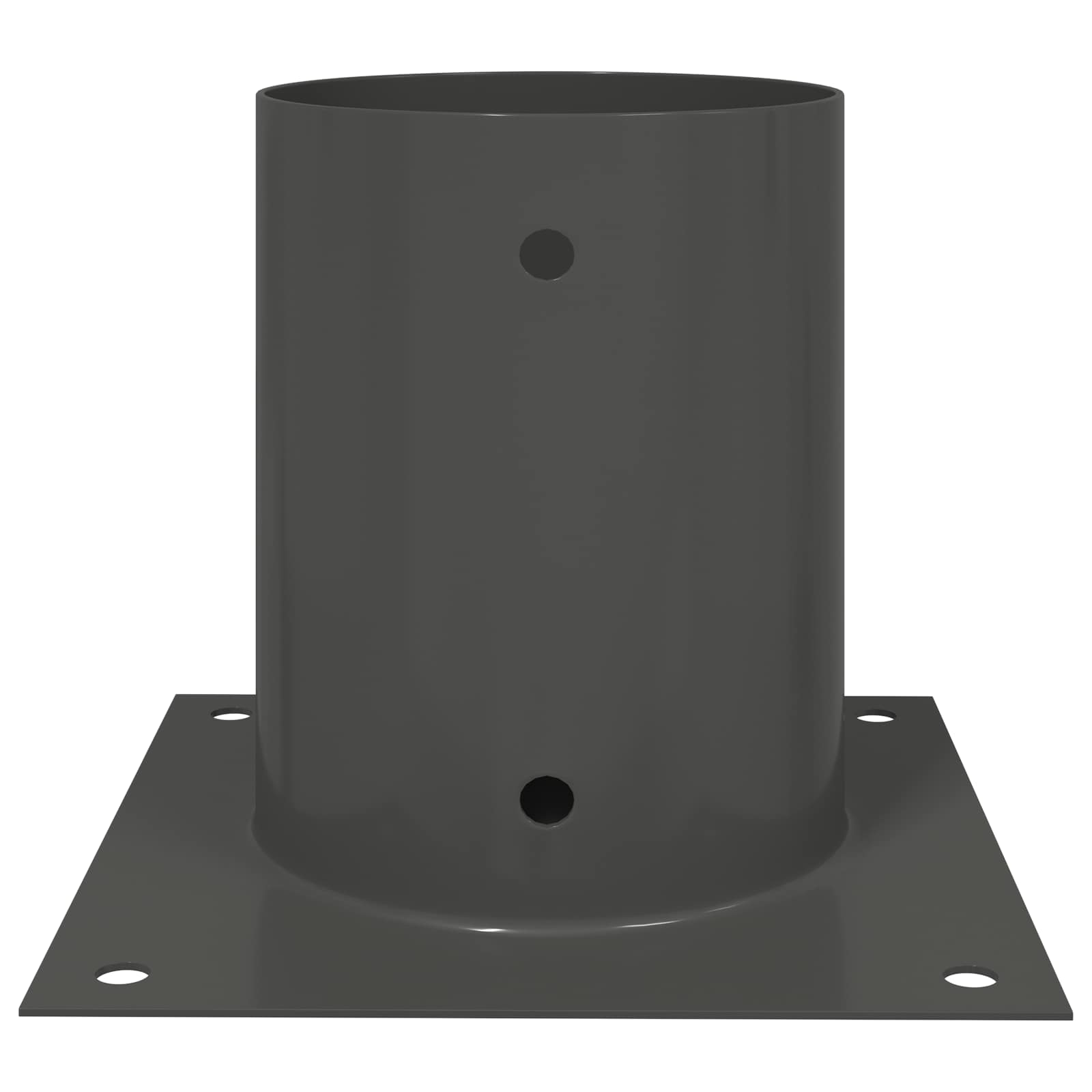 Okrugli sidrište u zemlji 4 pcs Antracit 18 x 18 x 15 cm Metal