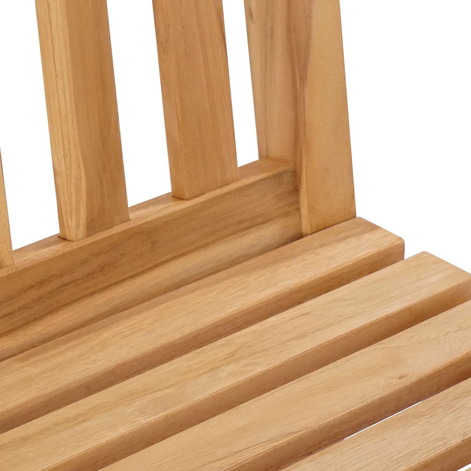 Barska stolica 2 pcs Smeđa Čvrsto teak drvo